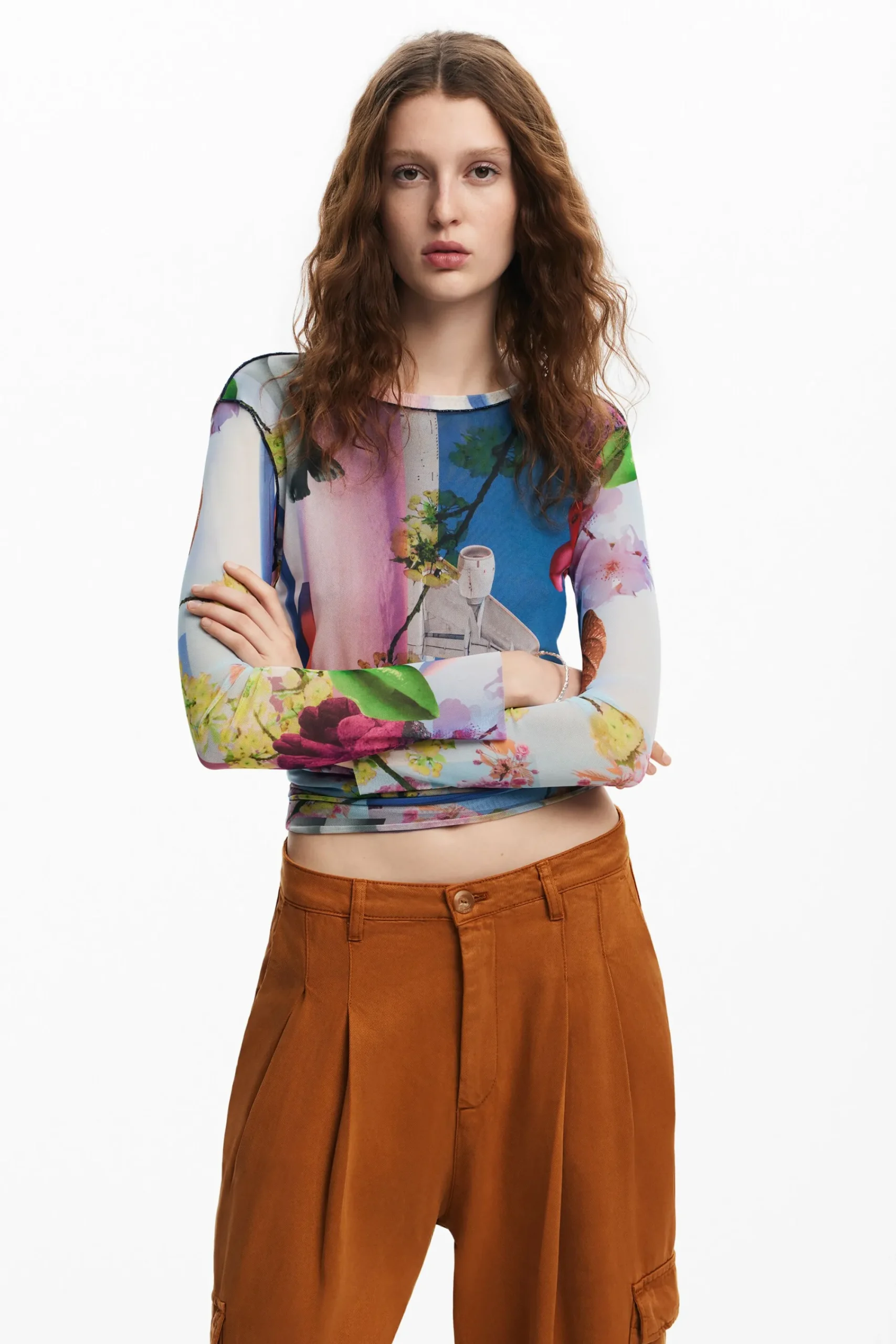 Camisas Y Blusas|Camisetas-Desigual Camiseta estampada M. Christian Lacroix
