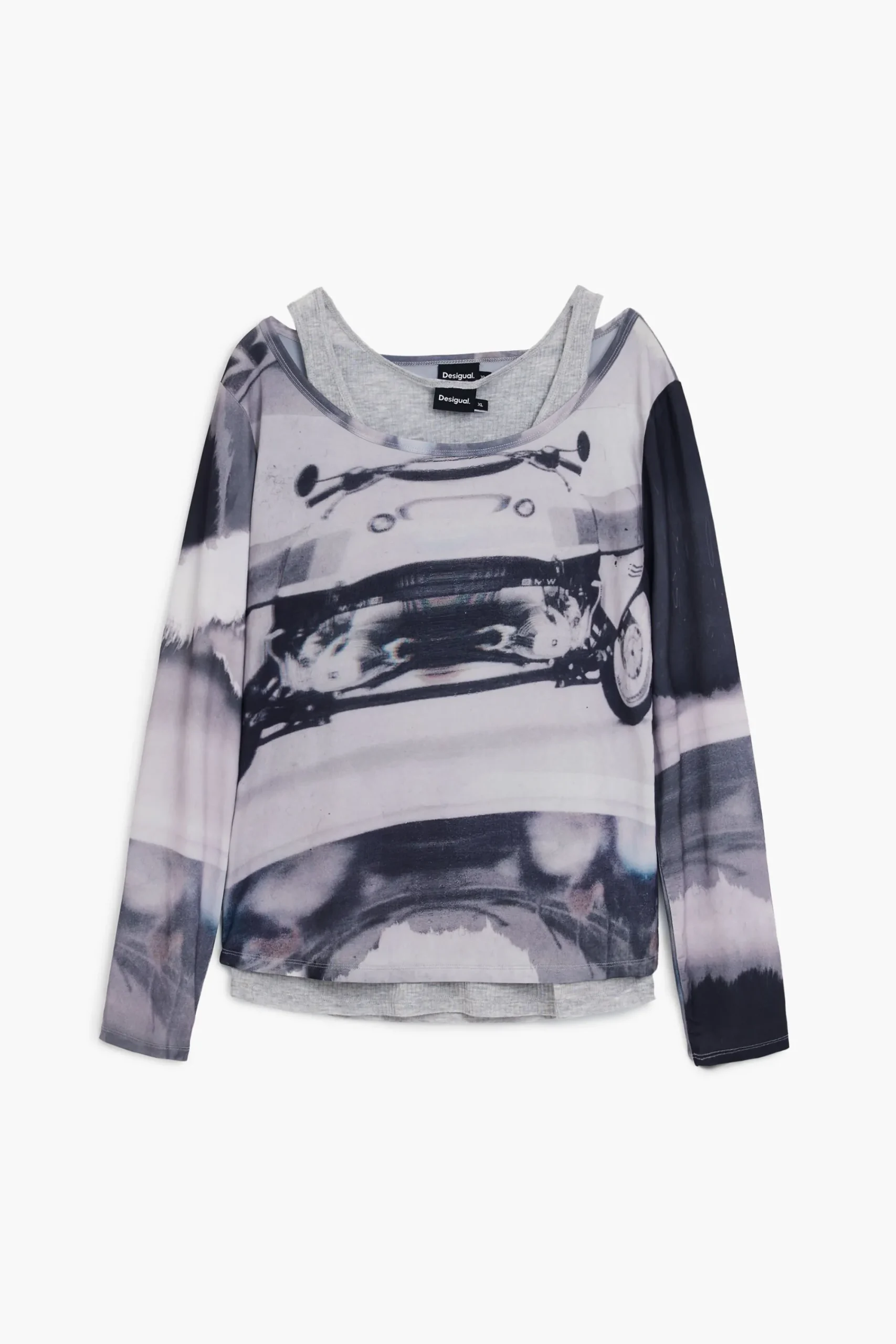 Camisas Y Blusas|Camisetas-Desigual Camiseta estampado coche