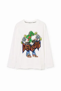 Camisetas Y Camisas-Desigual Camiseta estampado dinosaurio