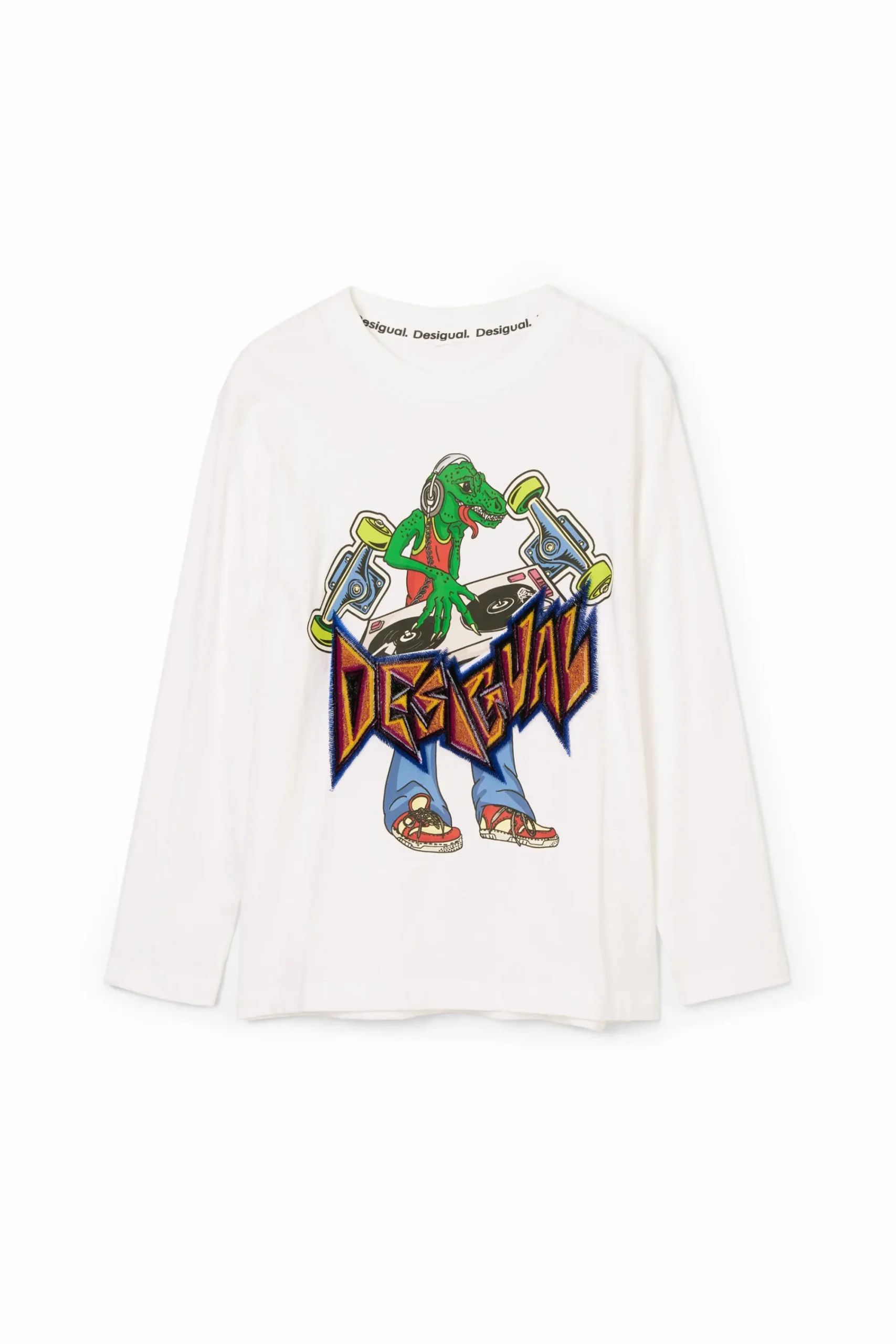 Camisetas Y Camisas-Desigual Camiseta estampado dinosaurio