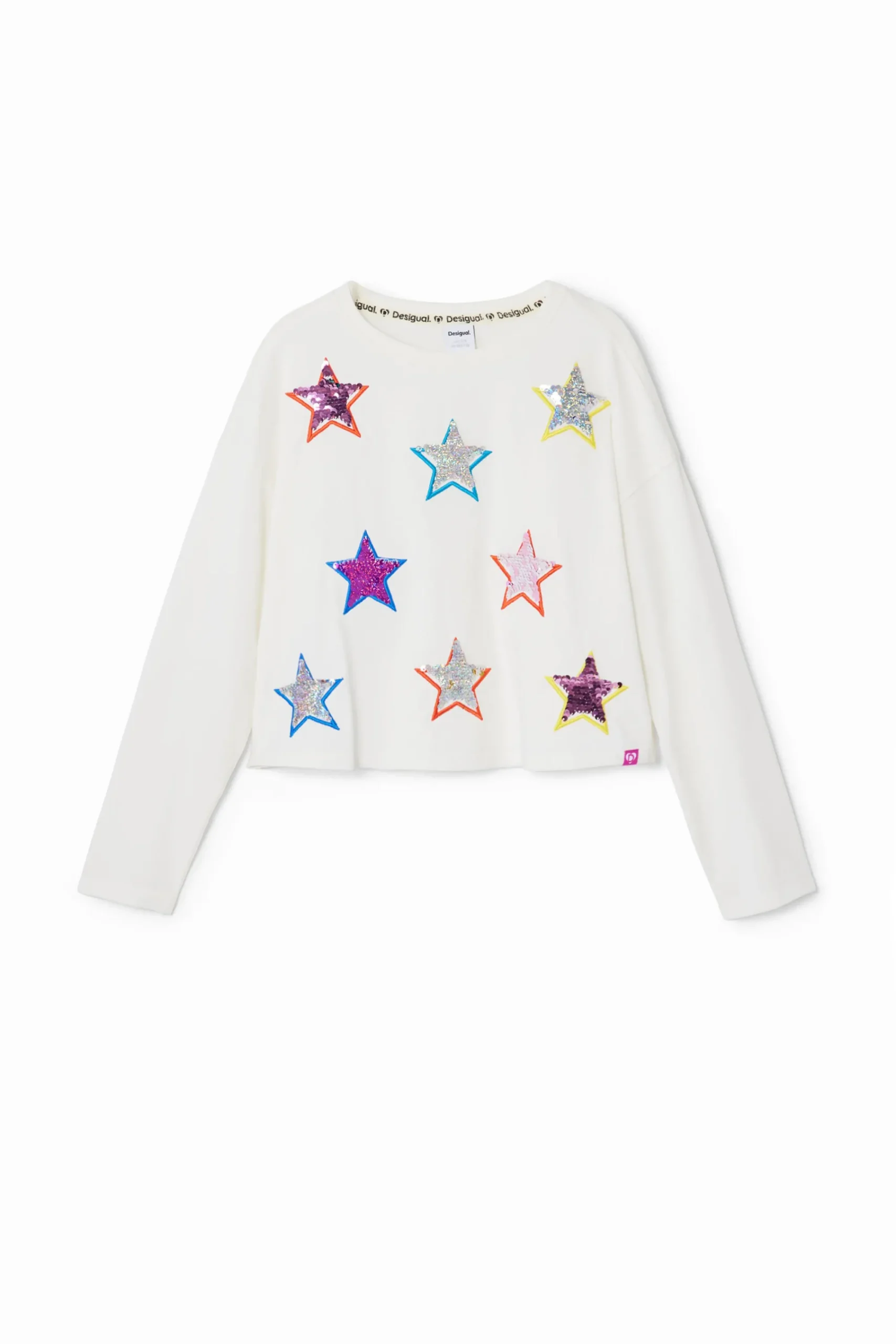 Camisetas Y Camisas-Desigual Camiseta estampado estrellas