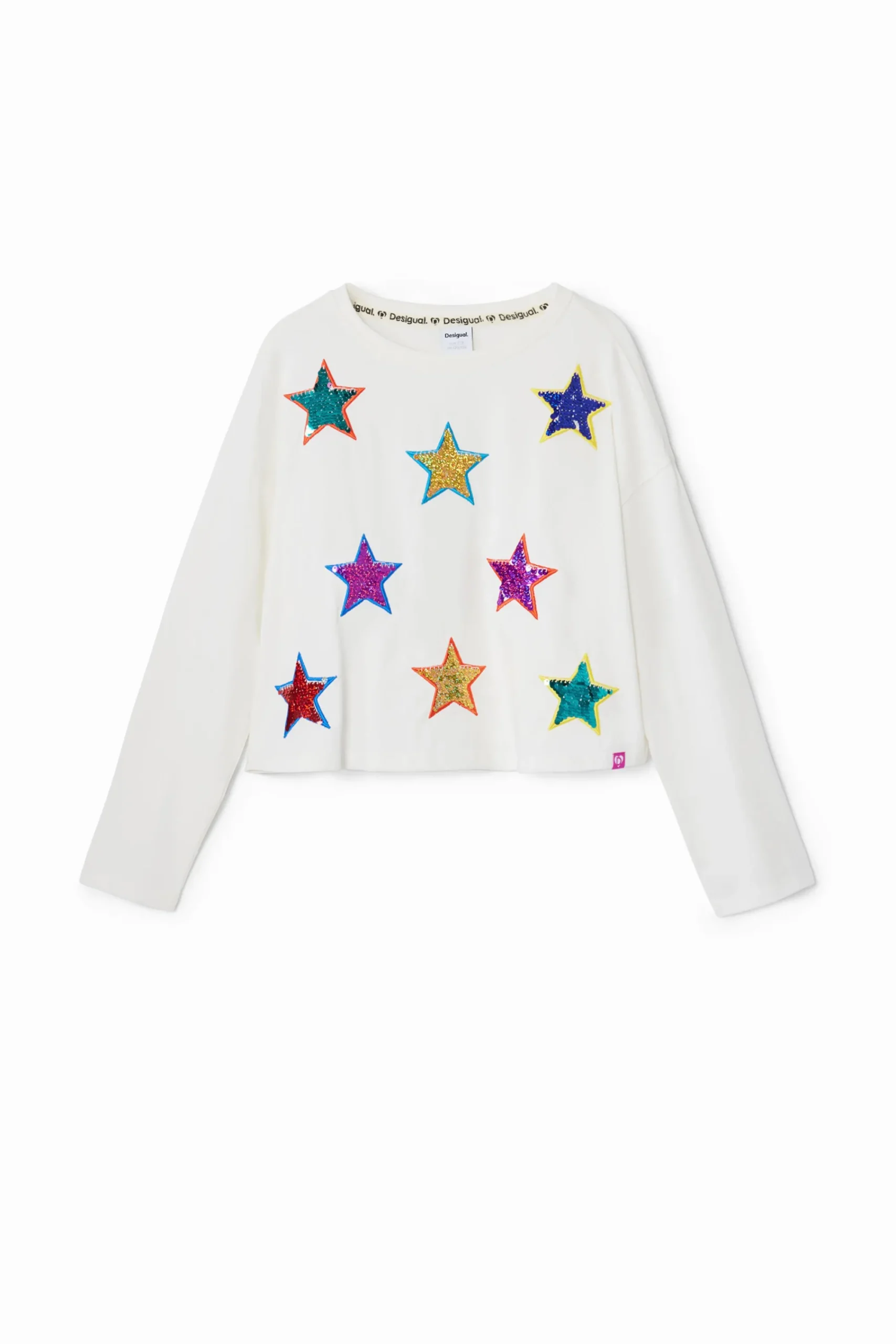 Camisetas Y Camisas-Desigual Camiseta estampado estrellas