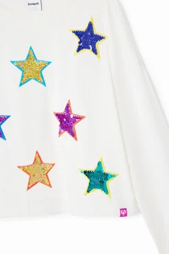 Camisetas Y Camisas-Desigual Camiseta estampado estrellas