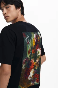 Camisetas-Desigual Camiseta estampado flores