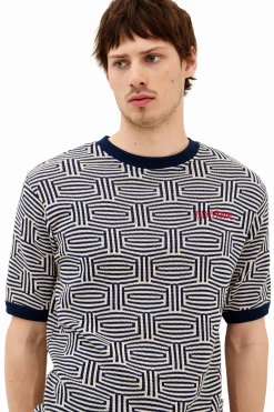 Camisetas-Desigual Camiseta estampado geométrico