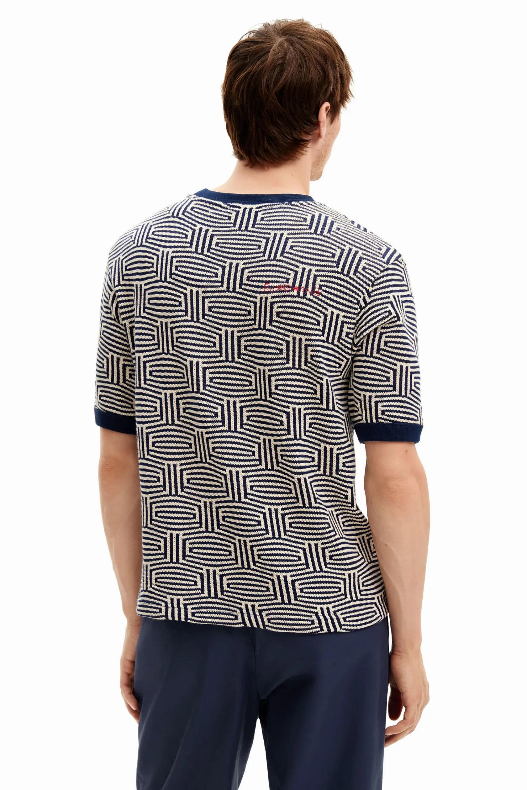 Camisetas-Desigual Camiseta estampado geométrico