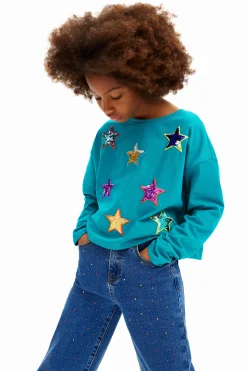 Camisetas Y Camisas-Desigual Camiseta estrellas de colores