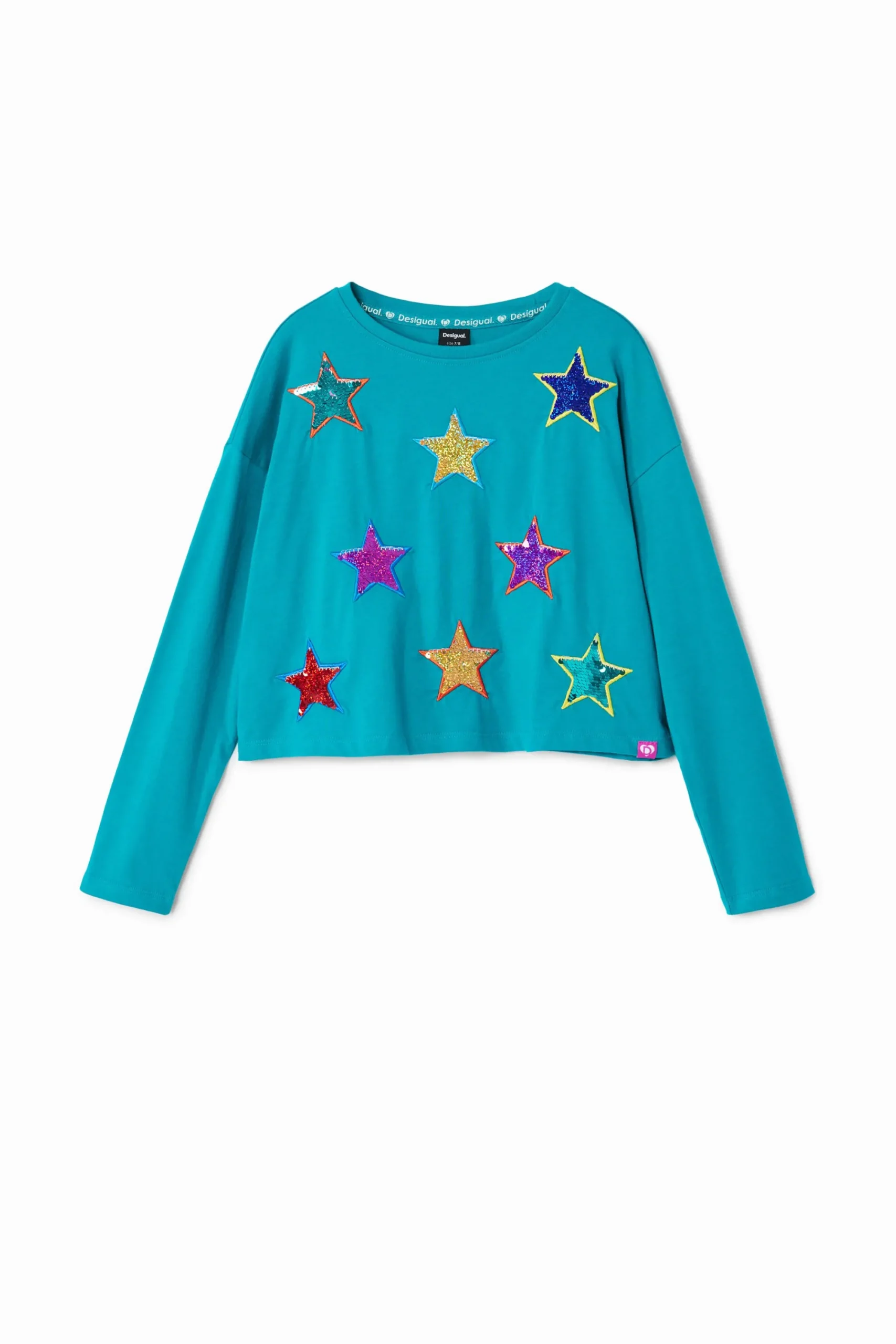 Camisetas Y Camisas-Desigual Camiseta estrellas de colores
