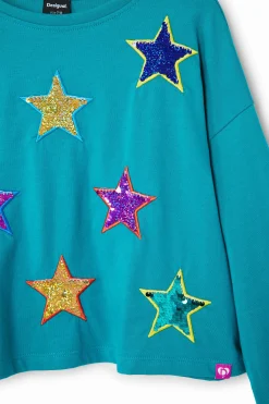Camisetas Y Camisas-Desigual Camiseta estrellas de colores