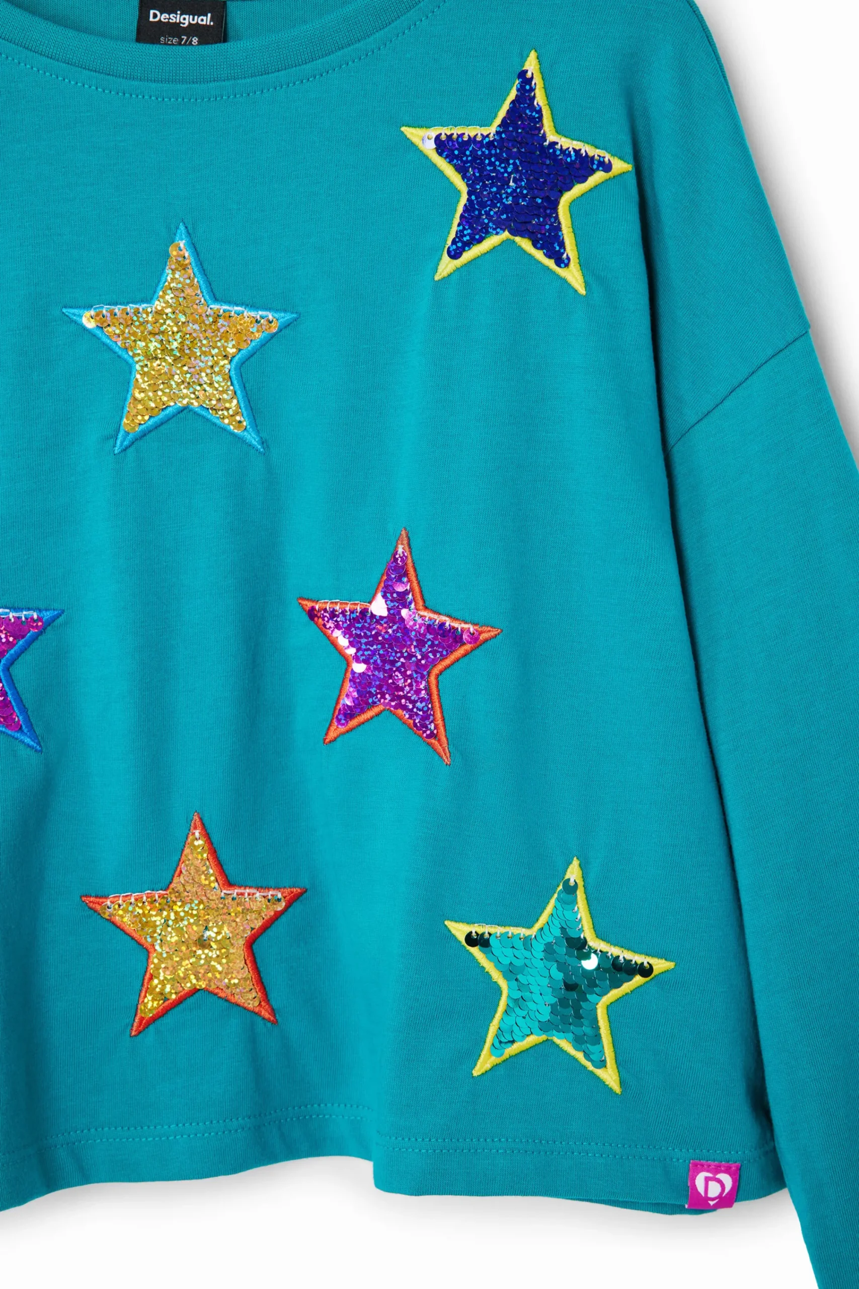 Camisetas Y Camisas-Desigual Camiseta estrellas de colores