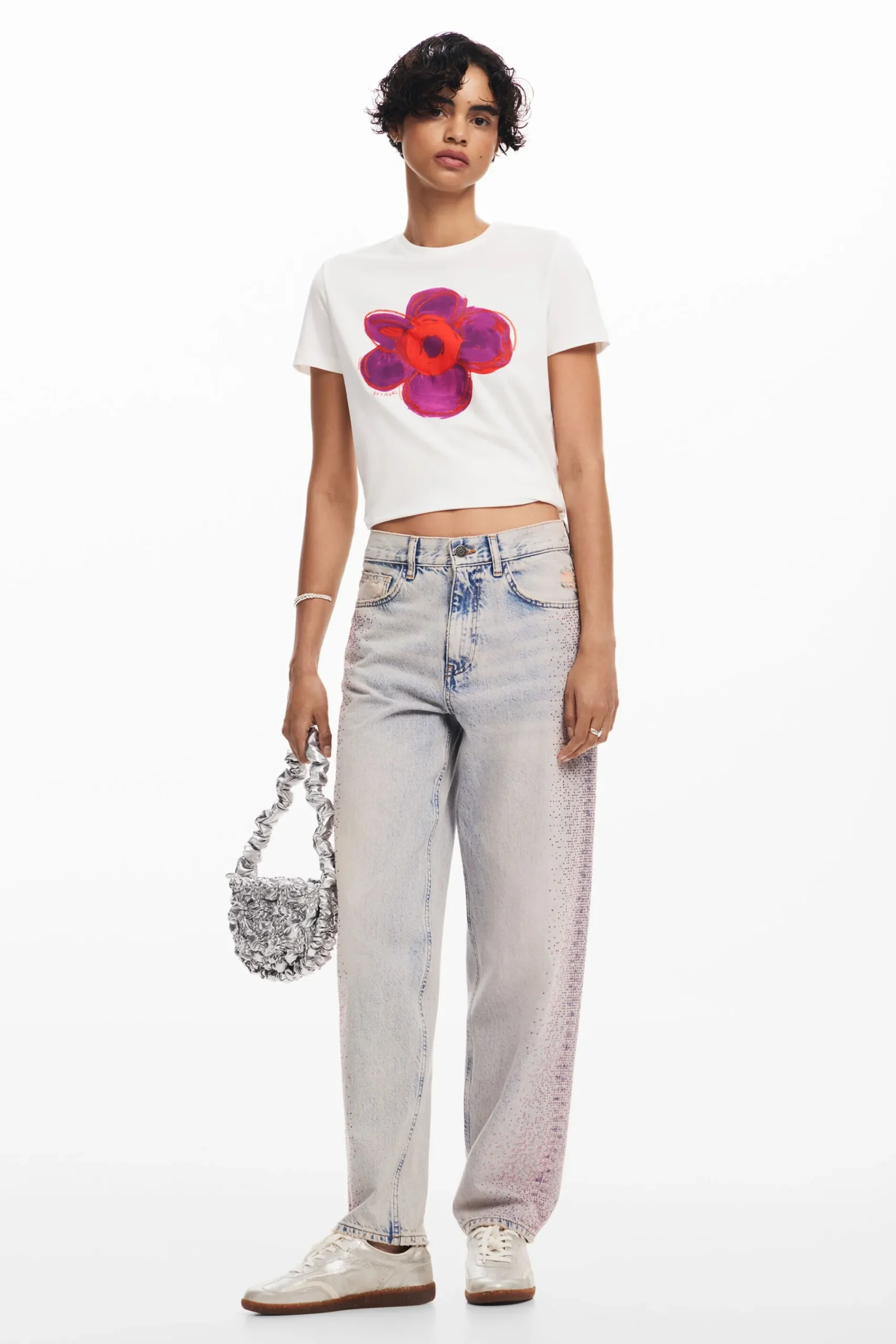 Camisas Y Blusas|Camisetas-Desigual Camiseta flor