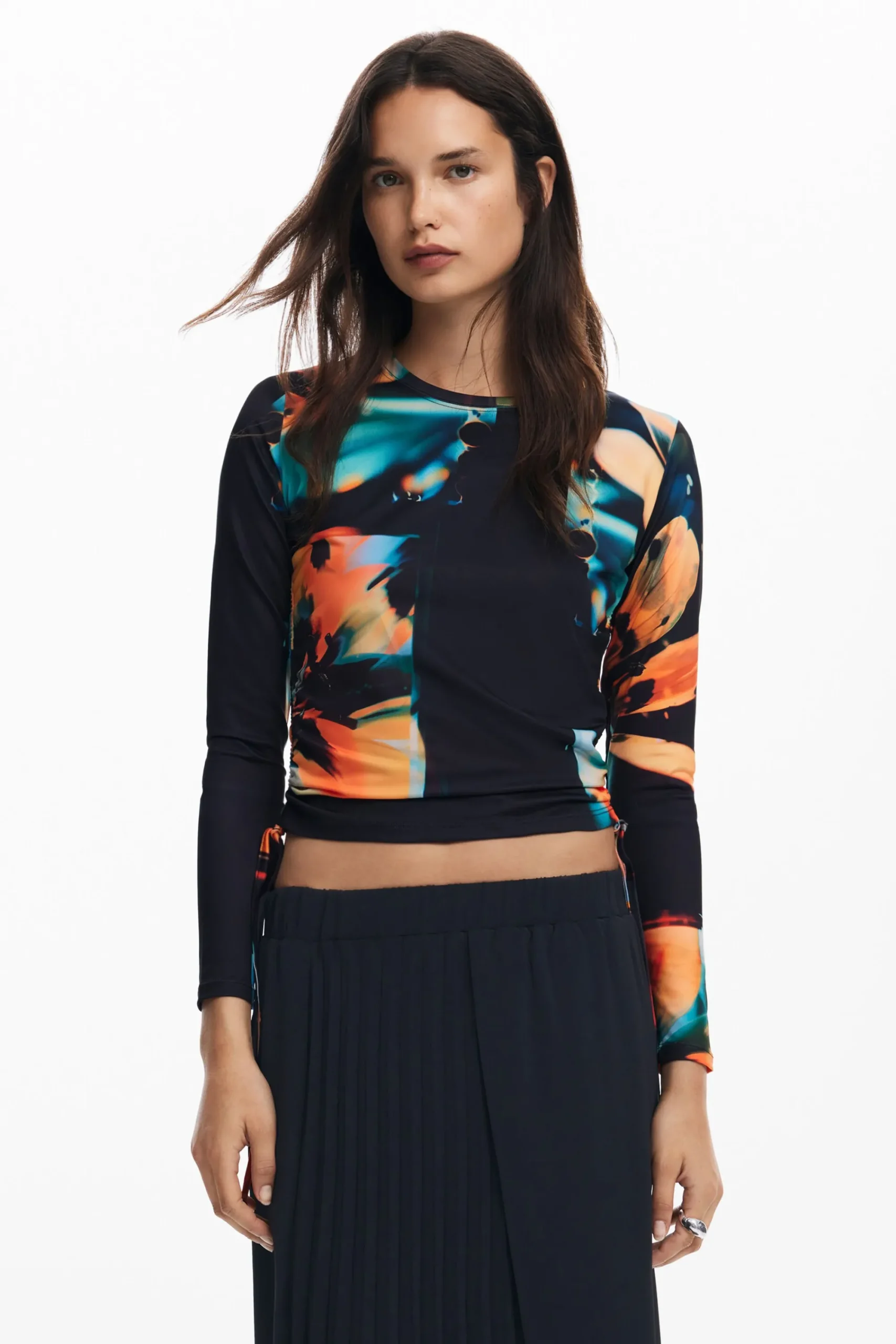 Camisas Y Blusas|Camisetas-Desigual Camiseta flores