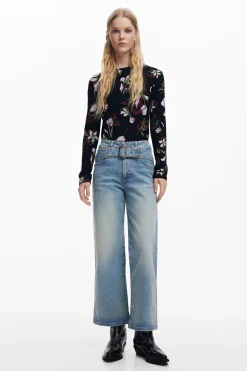 Camisas Y Blusas|Camisetas-Desigual Camiseta flores
