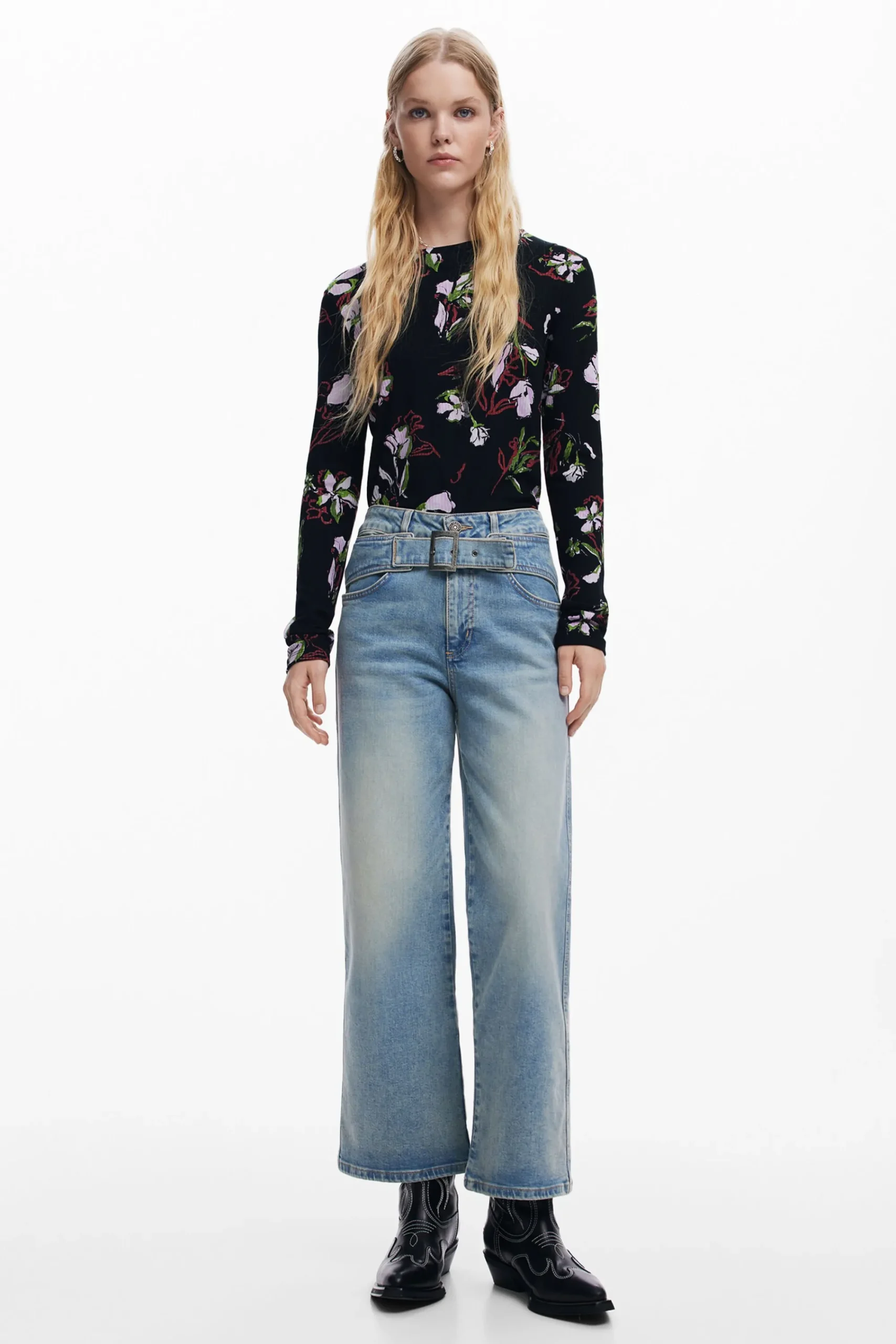 Camisas Y Blusas|Camisetas-Desigual Camiseta flores