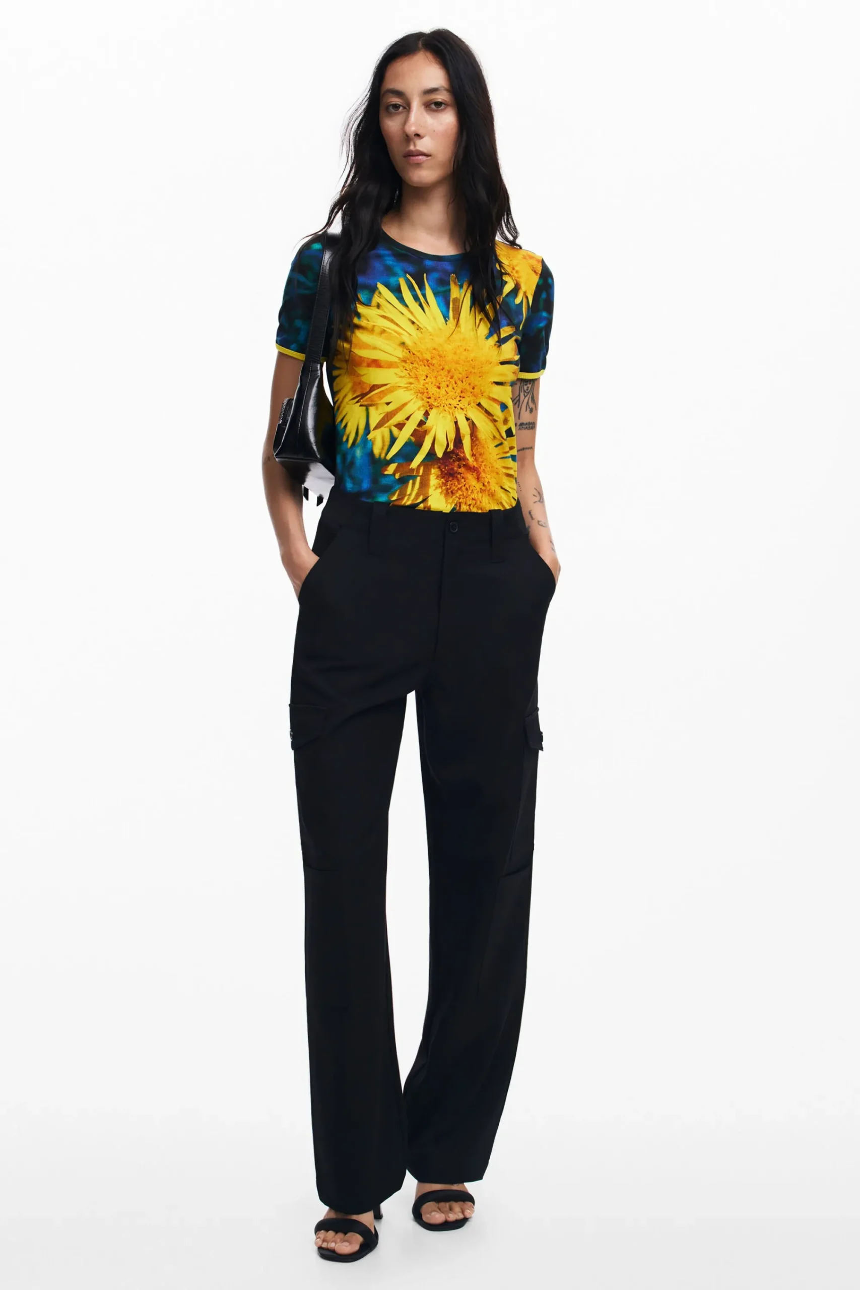 Camisas Y Blusas|Camisetas-Desigual Camiseta girasoles