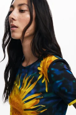Camisas Y Blusas|Camisetas-Desigual Camiseta girasoles