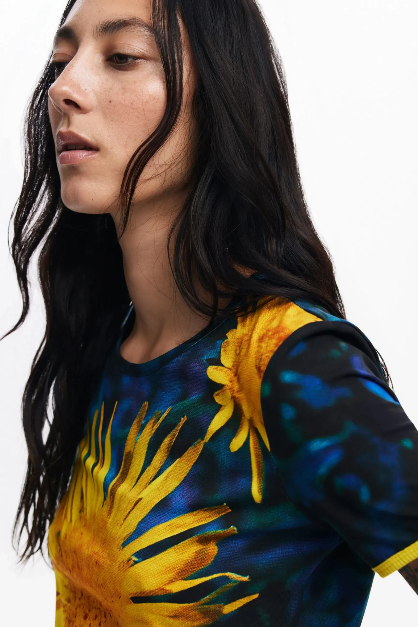 Camisas Y Blusas|Camisetas-Desigual Camiseta girasoles