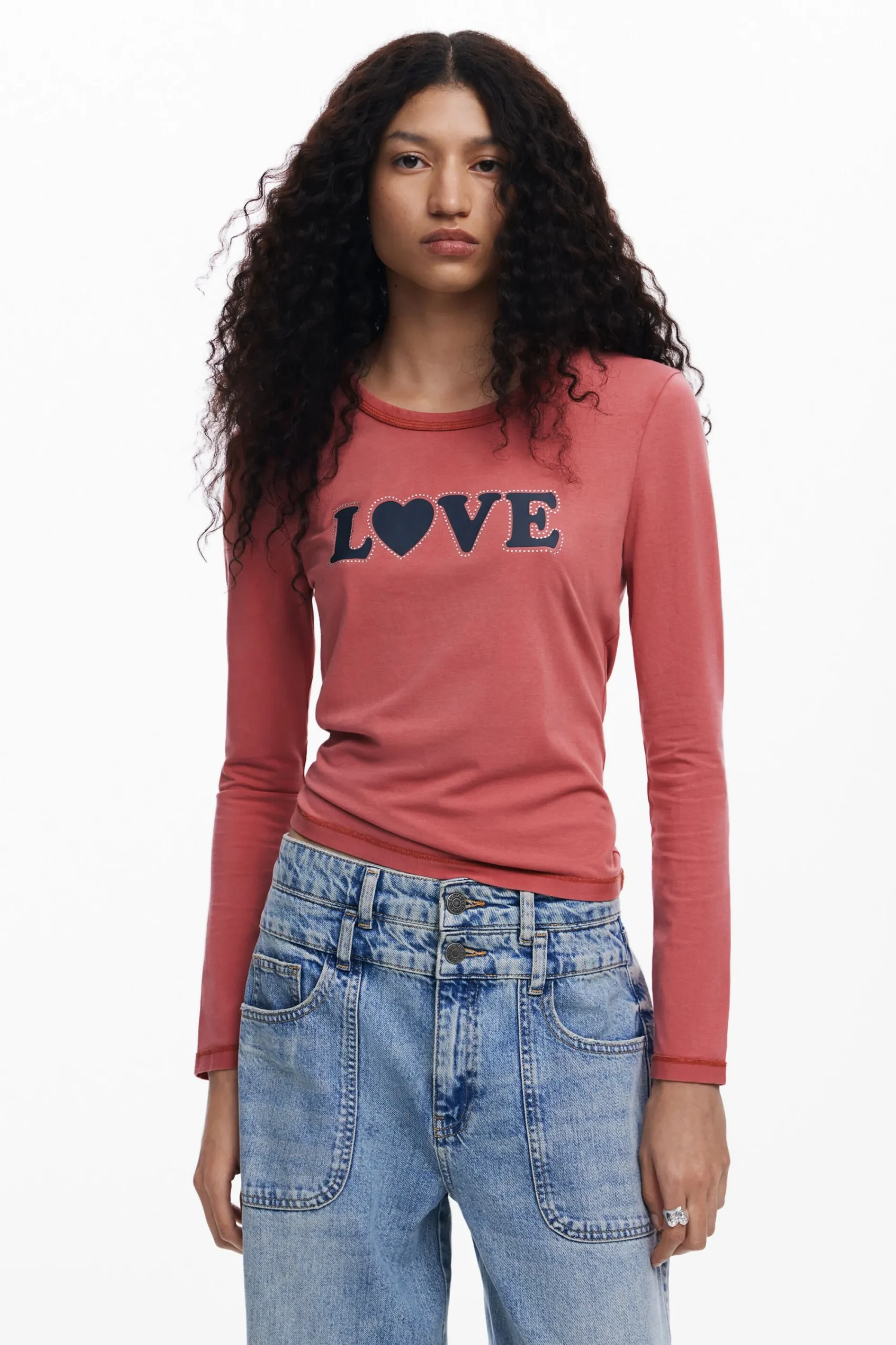 Camisas Y Blusas|Camisetas-Desigual Camiseta I Love