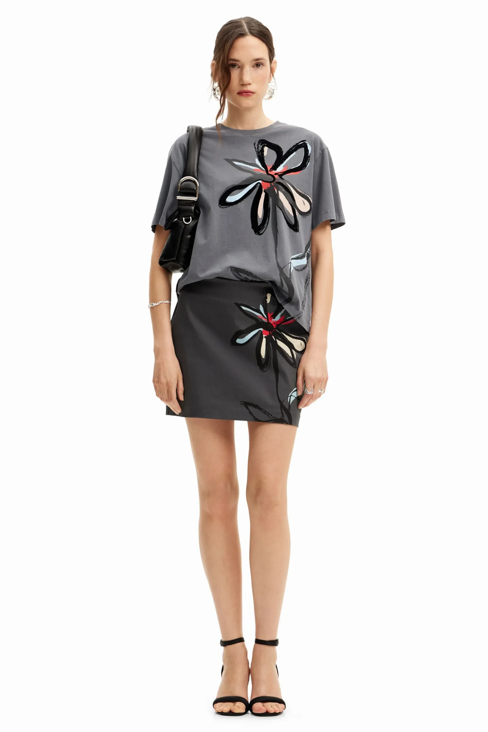 Camisas Y Blusas|Camisetas-Desigual Camiseta ilustración flor