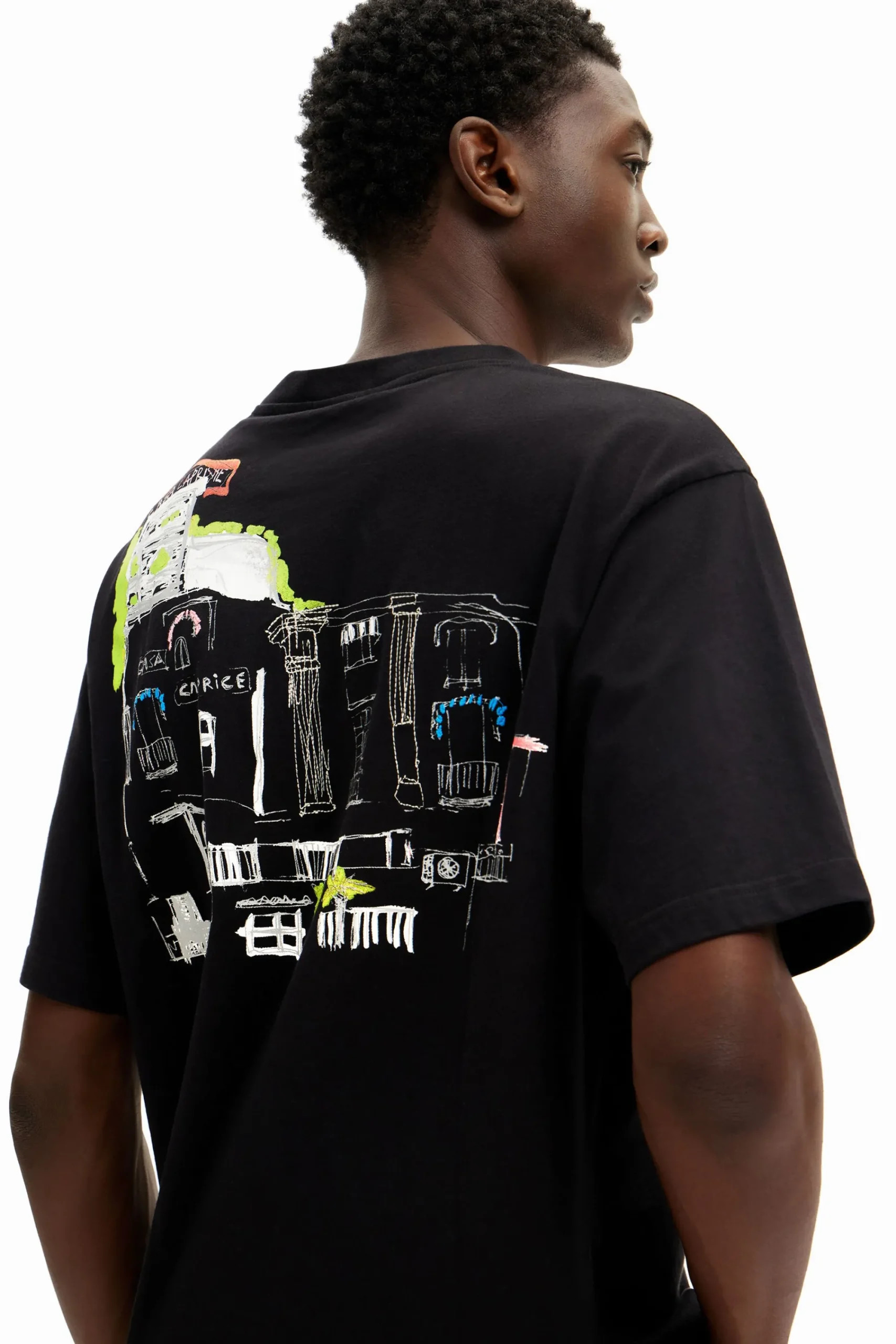 Camisetas-Desigual Camiseta ilustraciones