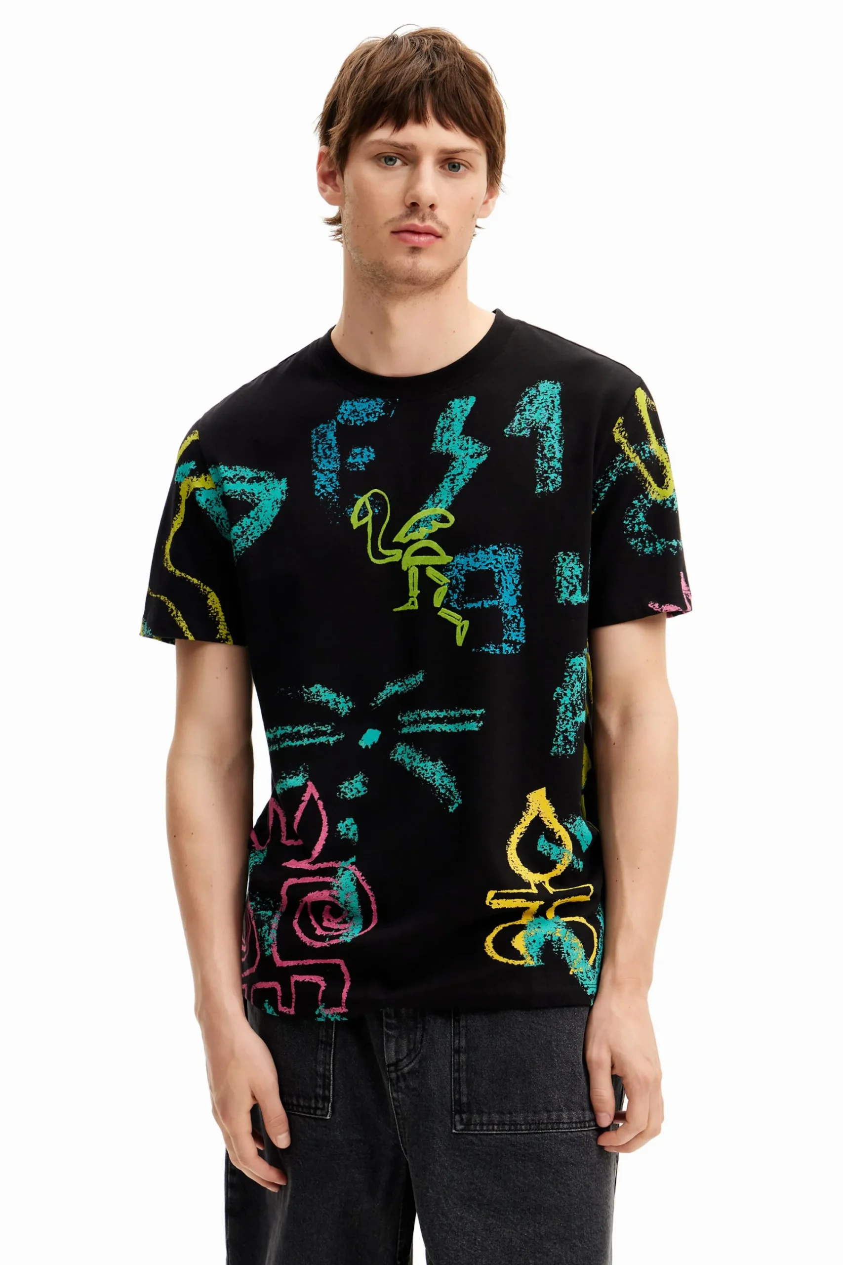 Camisetas-Desigual Camiseta ilustraciones