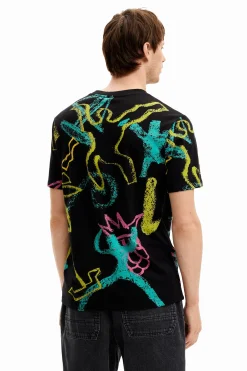 Camisetas-Desigual Camiseta ilustraciones