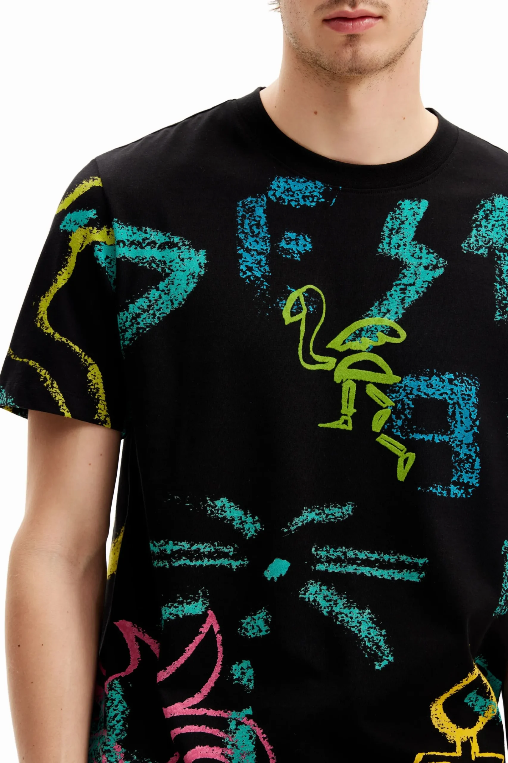 Camisetas-Desigual Camiseta ilustraciones