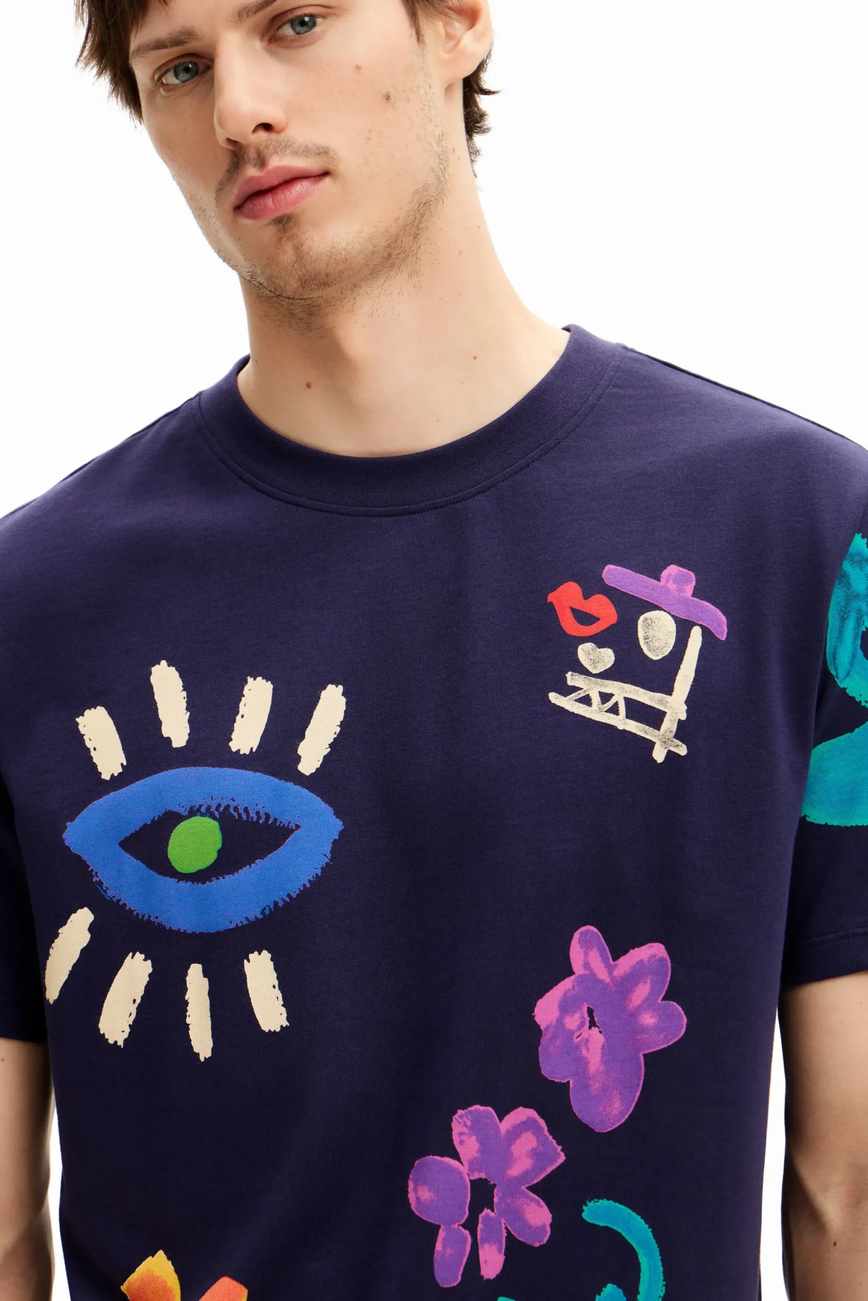 Camisetas-Desigual Camiseta ilustraciones