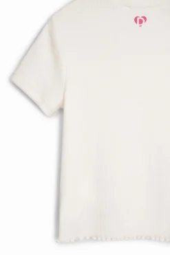 Camisetas Y Camisas-Desigual Camiseta ilustraciones corazones