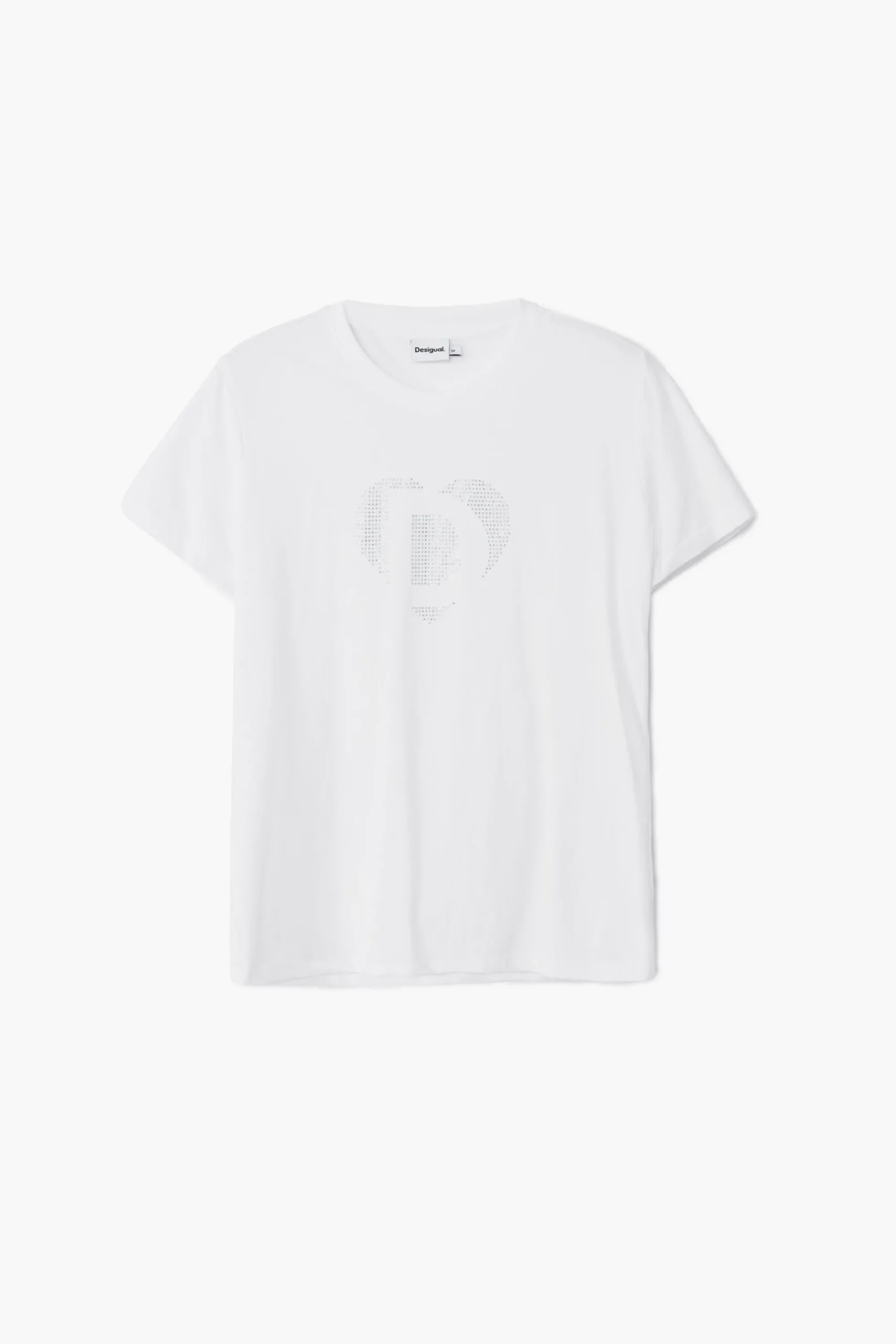 Camisas Y Blusas|Camisetas-Desigual Camiseta imagotipo strass