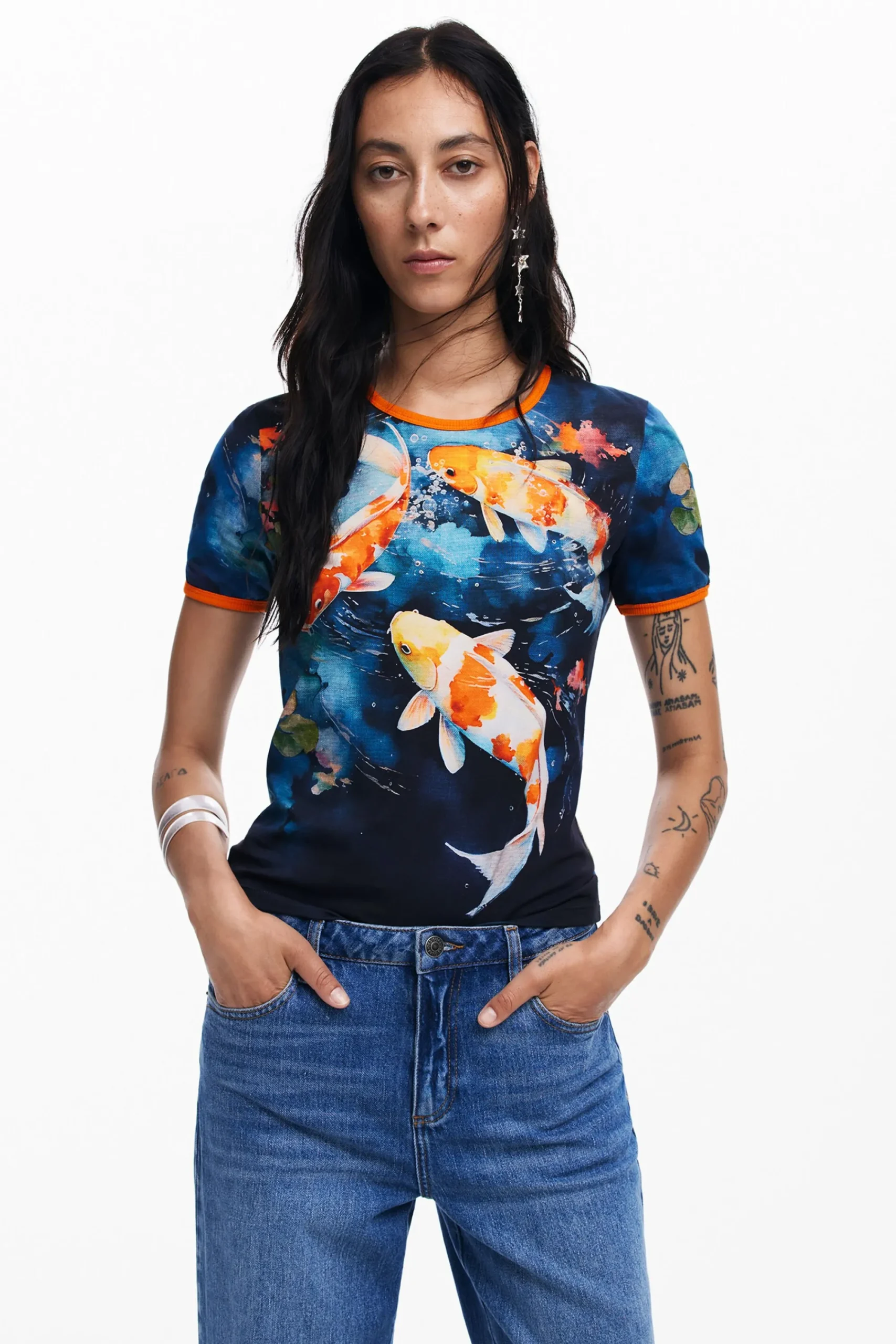 Camisas Y Blusas|Camisetas-Desigual Camiseta Koi