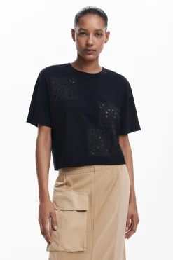 Camisas Y Blusas|Camisetas-Desigual Camiseta lisa detalles
