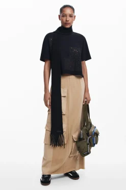 Camisas Y Blusas|Camisetas-Desigual Camiseta lisa detalles