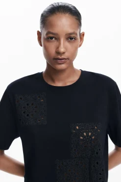Camisas Y Blusas|Camisetas-Desigual Camiseta lisa detalles