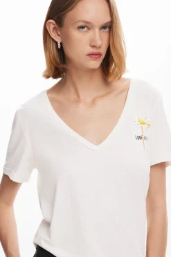 Camisas Y Blusas|Camisetas-Desigual Camiseta lisa mensaje