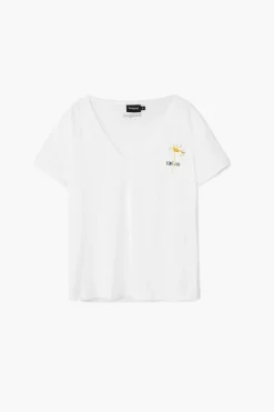 Camisas Y Blusas|Camisetas-Desigual Camiseta lisa mensaje