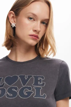Camisas Y Blusas|Camisetas-Desigual Camiseta lisa texto