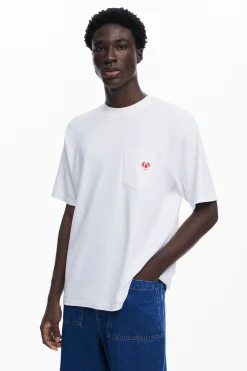 Camisetas-Desigual Camiseta logo bolsillo