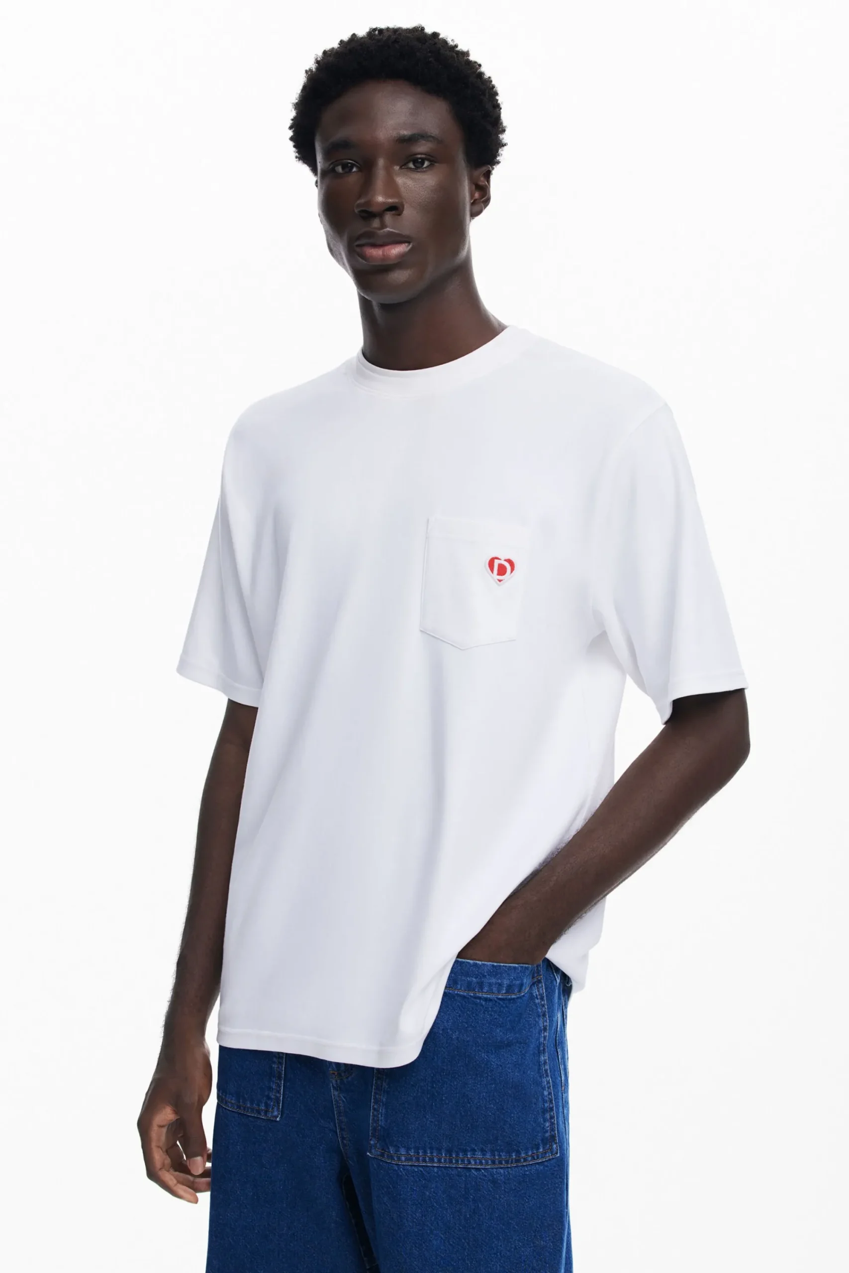 Camisetas-Desigual Camiseta logo bolsillo
