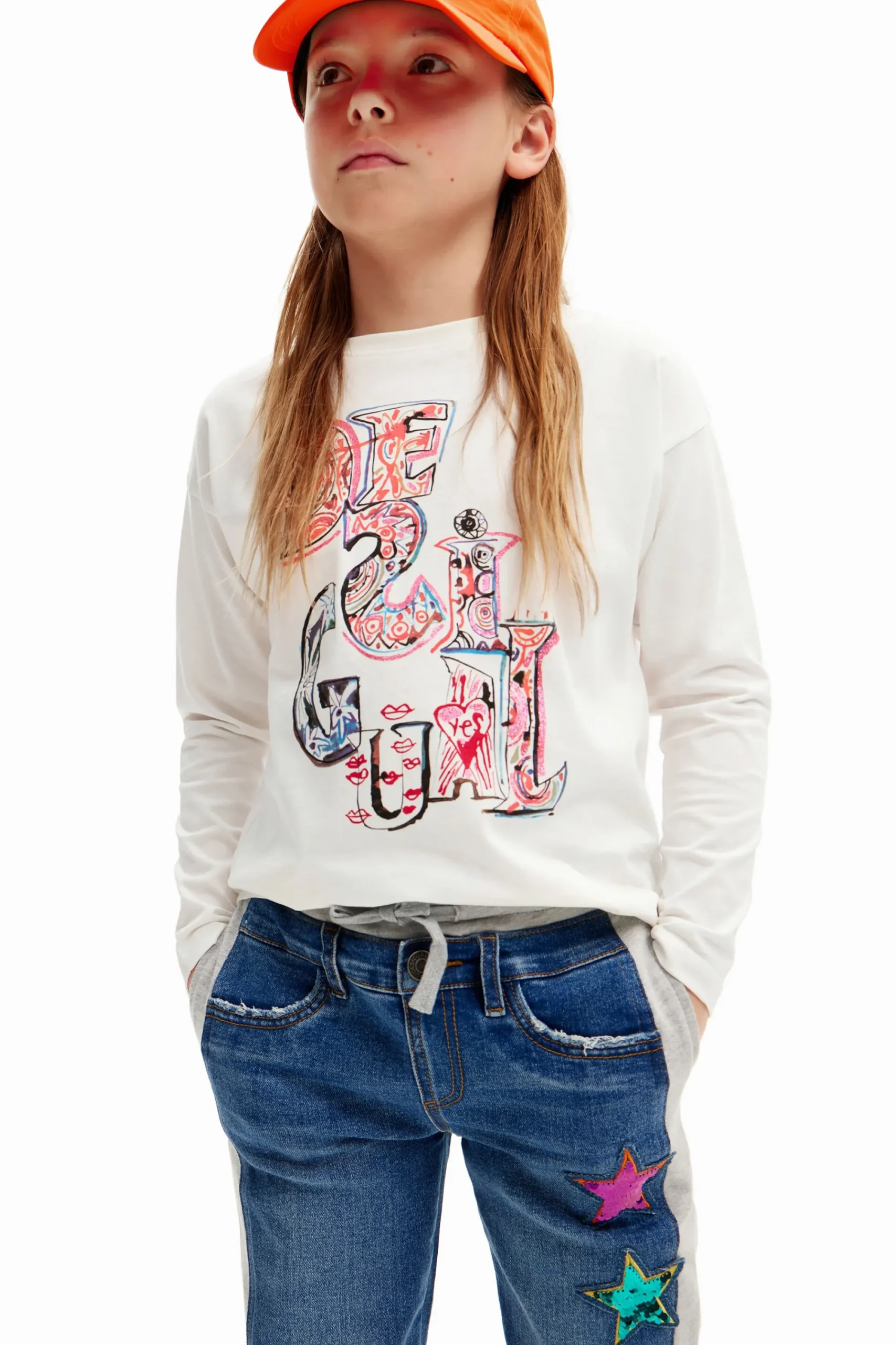 Camisetas Y Camisas-Desigual Camiseta logotipo