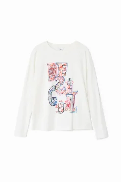 Camisetas Y Camisas-Desigual Camiseta logotipo