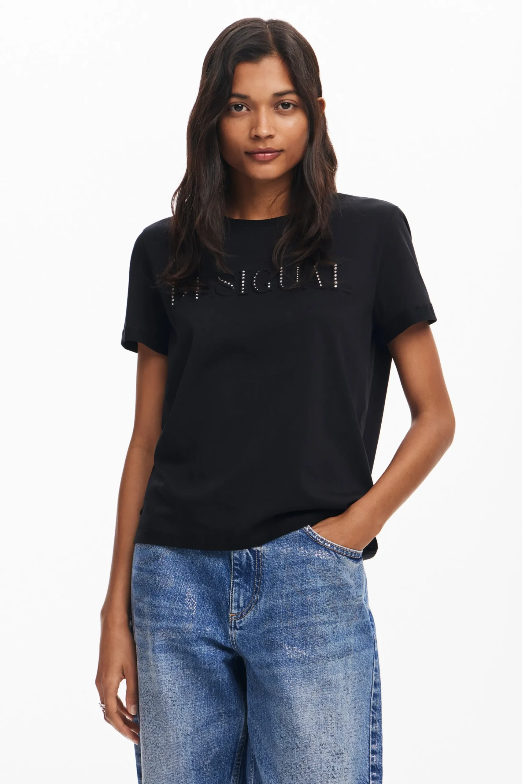 Camisas Y Blusas|Camisetas-Desigual Camiseta logotipo