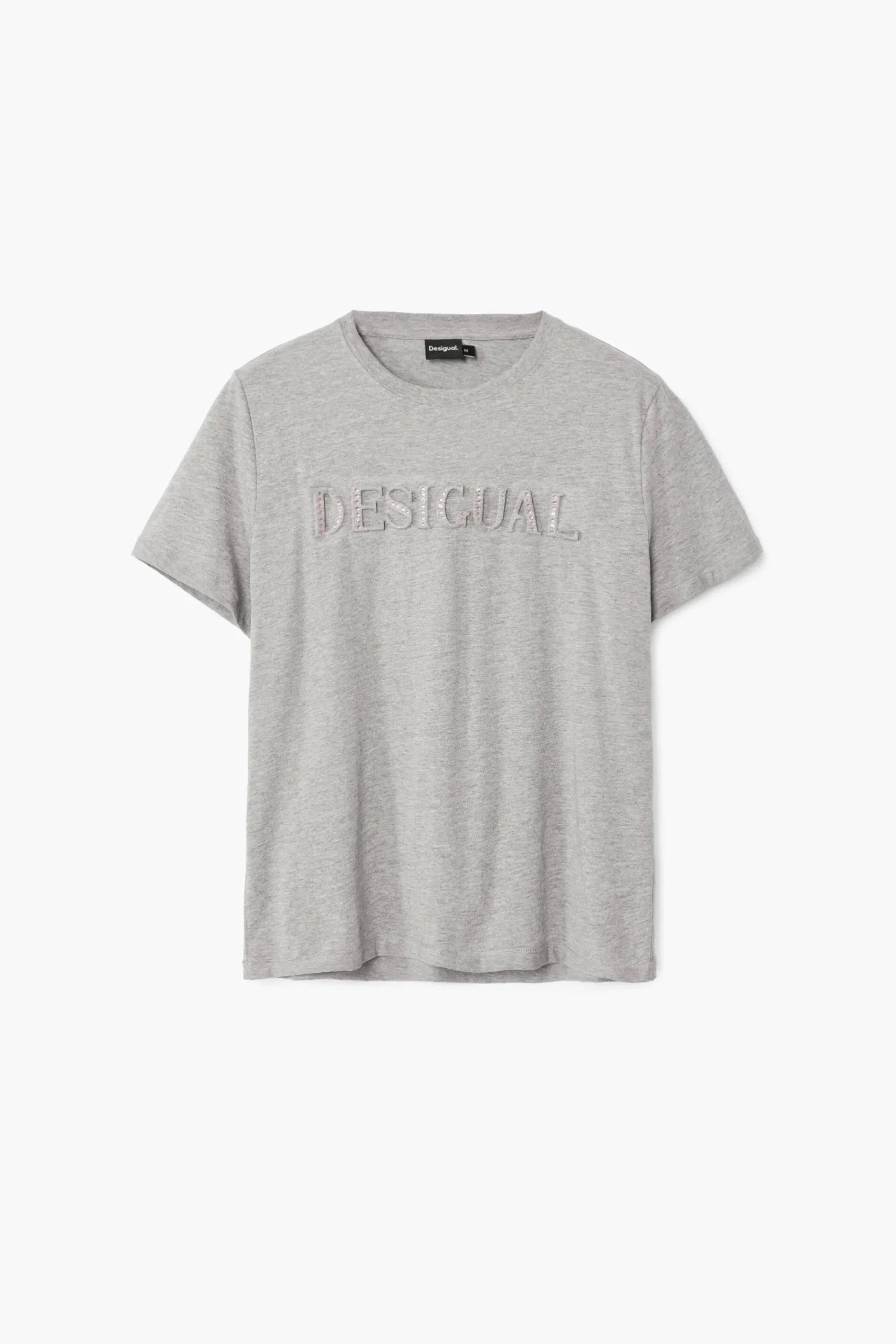 Camisas Y Blusas|Camisetas-Desigual Camiseta logotipo strass