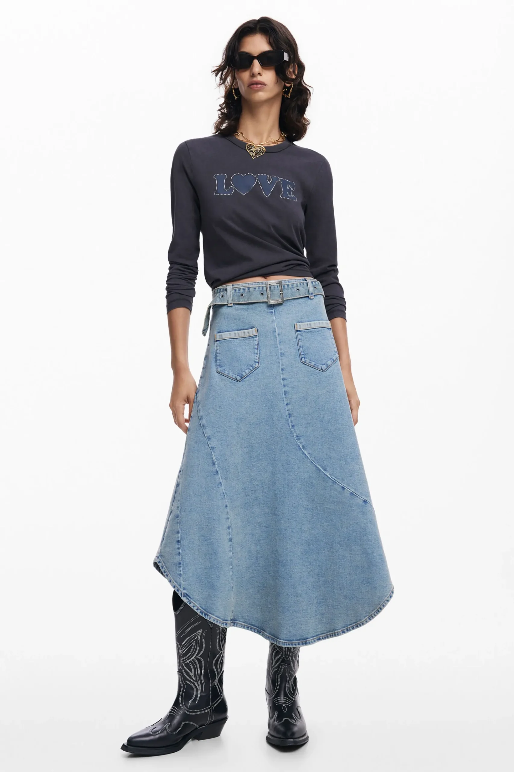 Camisas Y Blusas|Camisetas-Desigual Camiseta love