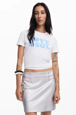 Camisas Y Blusas|Camisetas-Desigual Camiseta Love