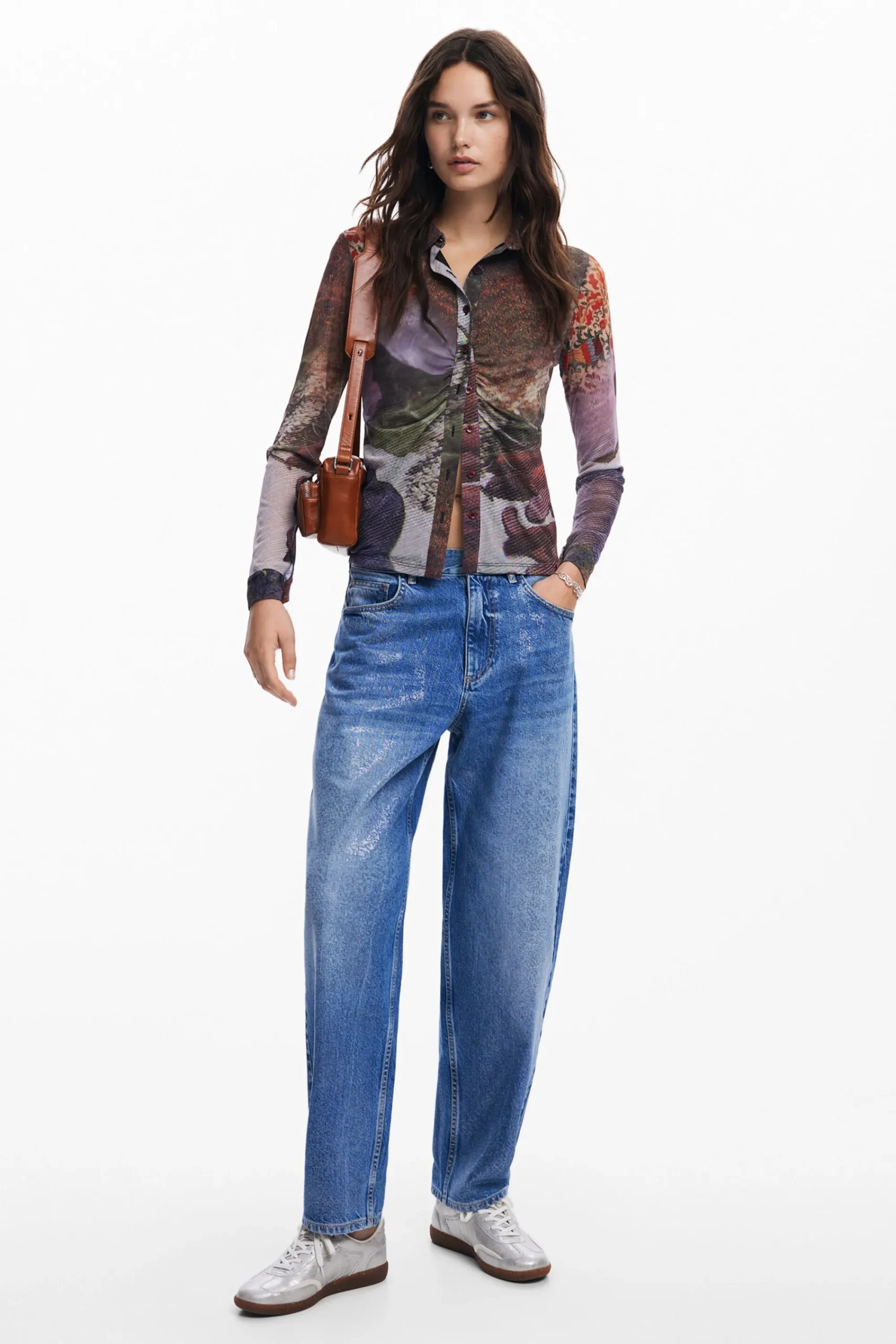 Camisas Y Blusas|Camisetas-Desigual Camiseta manga larga bosque otoñal
