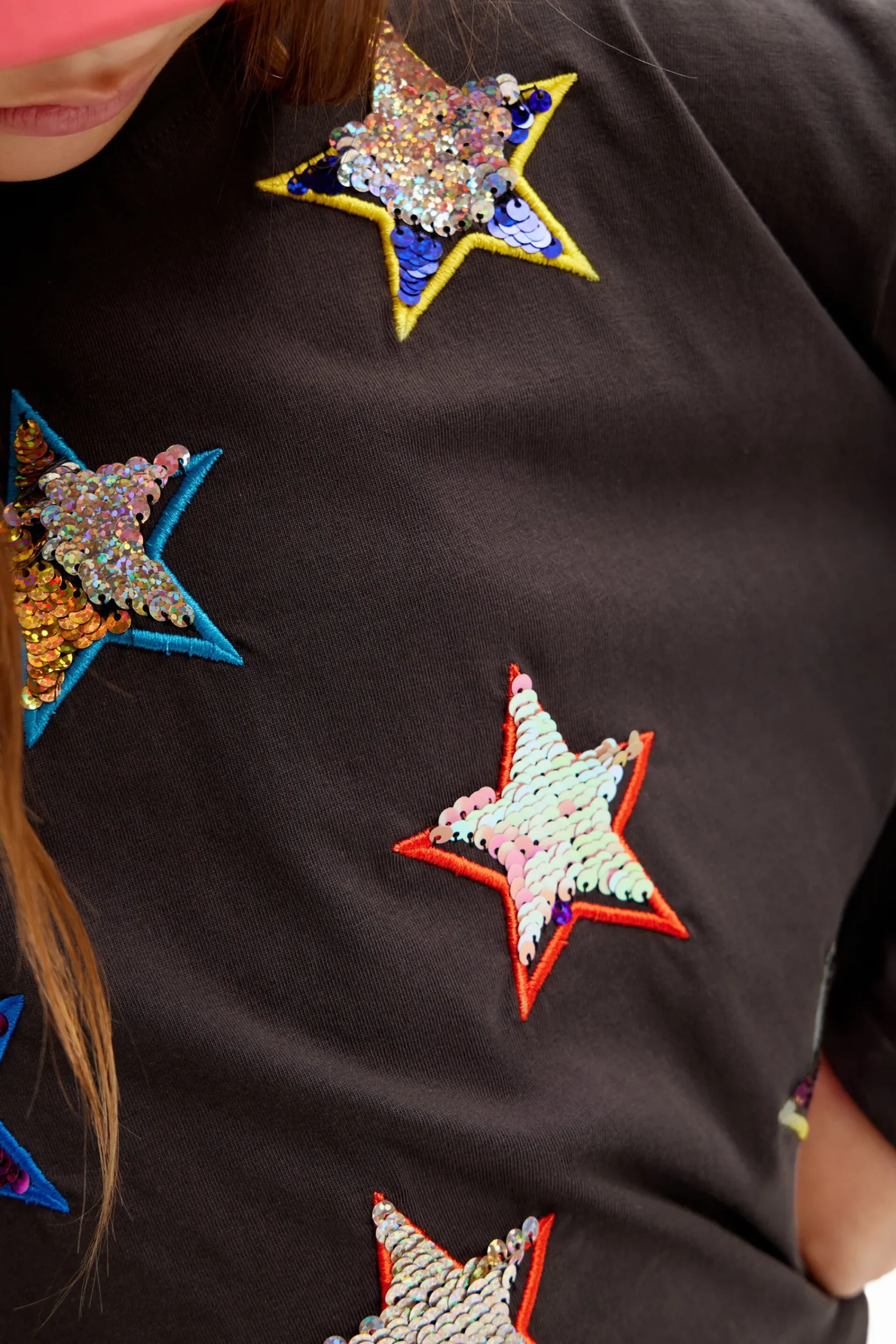 Camisetas Y Camisas-Desigual Camiseta manga larga estrellas