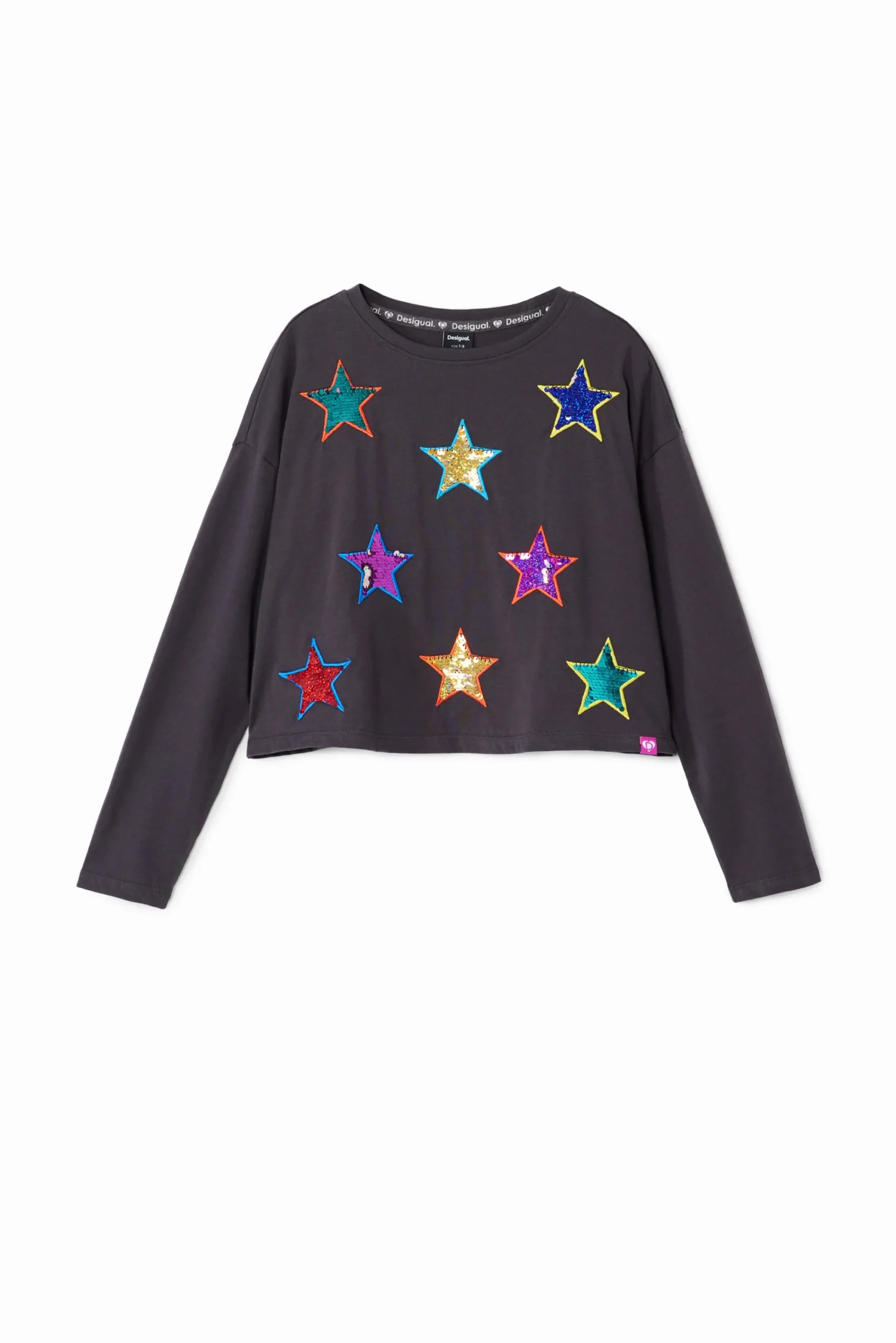 Camisetas Y Camisas-Desigual Camiseta manga larga estrellas
