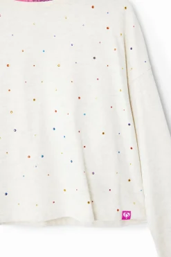 Camisetas Y Camisas-Desigual Camiseta manga larga puntos