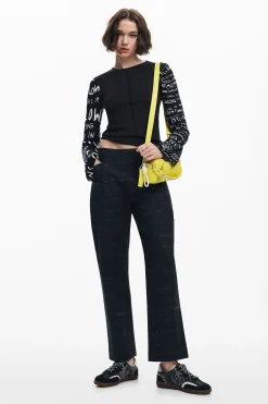 Camisas Y Blusas|Camisetas-Desigual Camiseta mangas estampadas